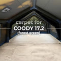 Coody Carpet for Familia AirTent 17.2 / 17.2 Pro Forest Green | Tailored Soft Floor Mat