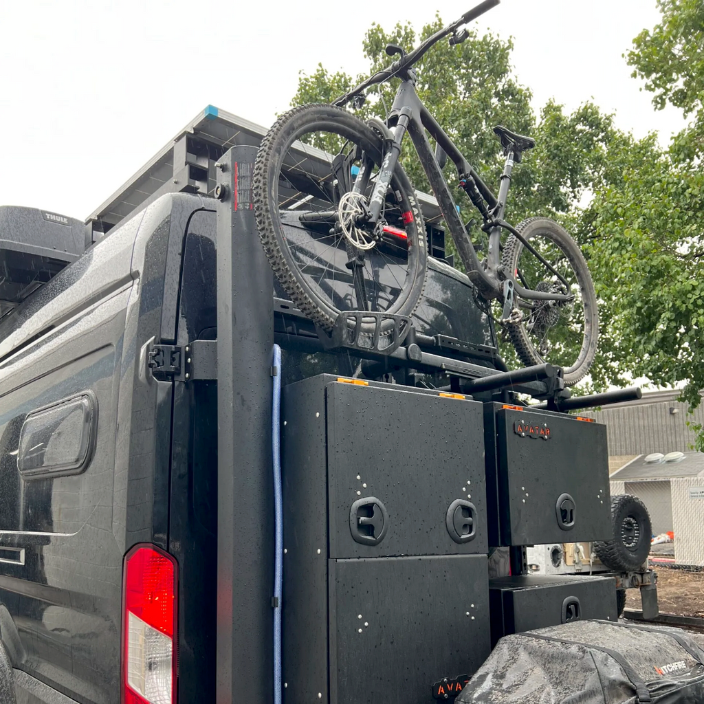 Avatar Offroad Massif Storage Solution Bike Posts | Van Exterior Bicycle Mount System