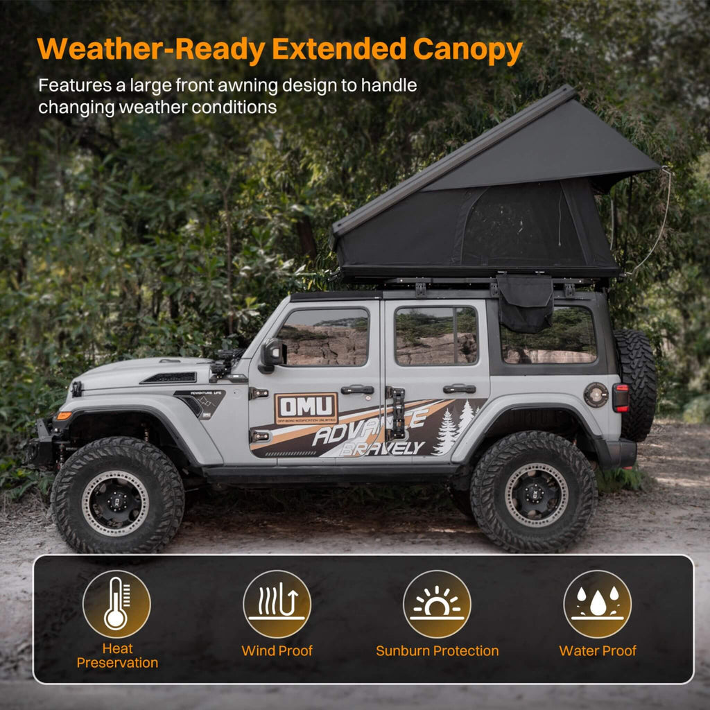 The Trailora Alpine Hardshell Rooftop Tent | 4-Season Slim Profile Overland Tent