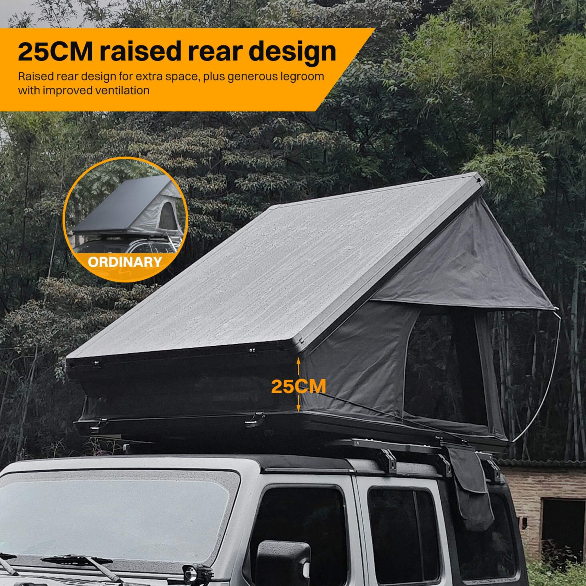 The Trailora Alpine Hardshell Rooftop Tent | 4-Season Slim Profile Overland Tent