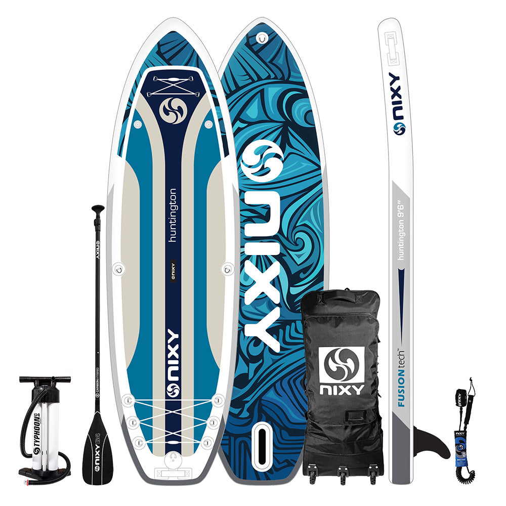 NIXY Huntington G5 Compact SUP | 9'6" Travel-Friendly Inflatable Paddle Board Set