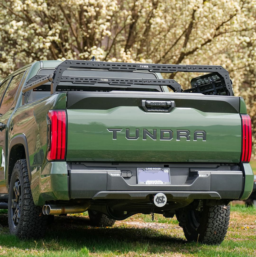 TUWA PRO Shiprock Mid-Height (12.5") Bed Rack: Low Profile & Truck Model-Specific Fitment