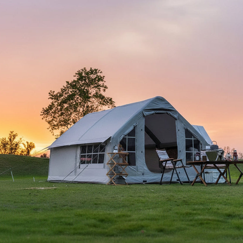 Rapid-Air Inflatable 4-Season Expedition Tent | Heavy Duty Camping Tent for 6-8 People