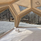 Coody Hub Inflatable Tent Beige | Quick Pitch 4-Season Inflatable Camping Tent