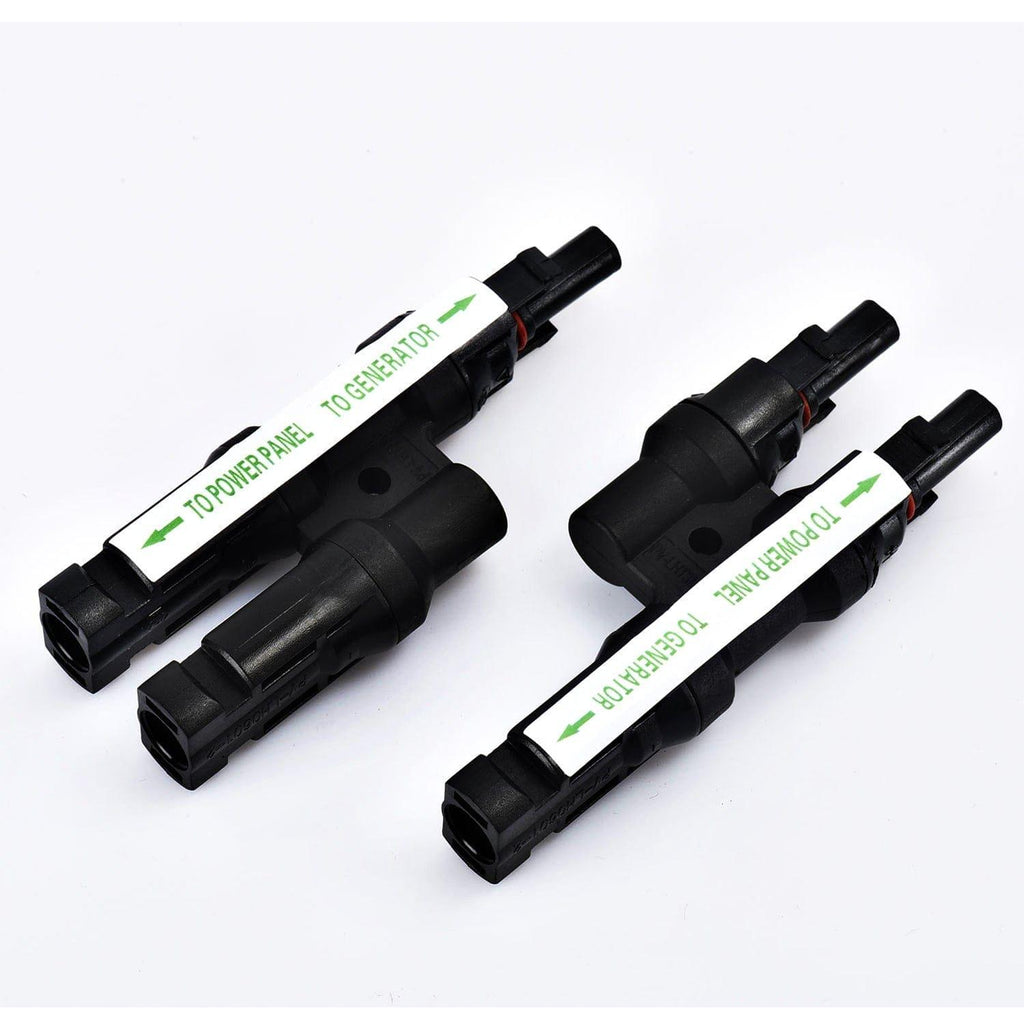 Nature's Generator MC4 Branch Connectors | Parallel Connection Cables for Solar Panels