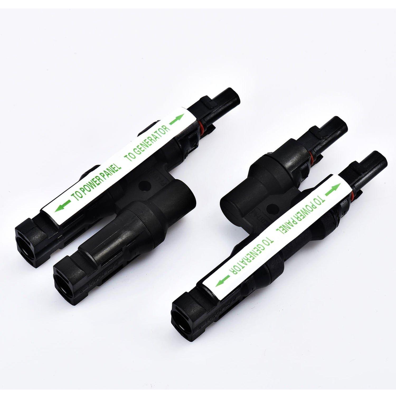 Nature's Generator MC4 Branch Connectors | Parallel Connection Cables for Solar Panels