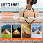 Premium 4-Season Canvas Bell Yurt Tent | Heavy Duty Cotton Canvas Glamping Tent