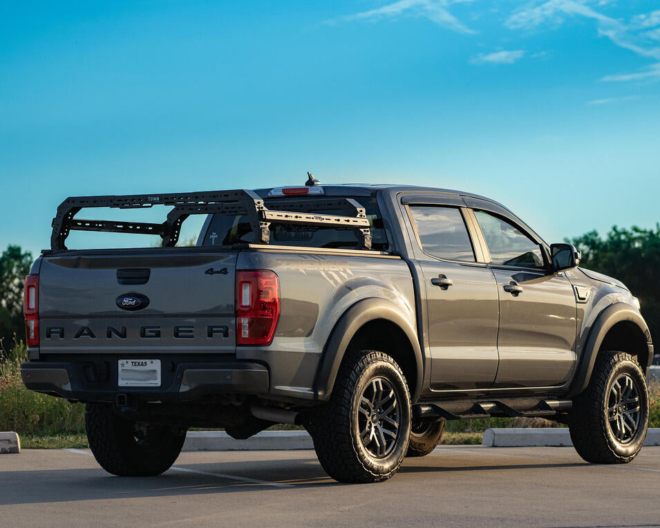TUWA PRO Shiprock Mid-Height (12.5") Bed Rack: Low Profile & Truck Model-Specific Fitment
