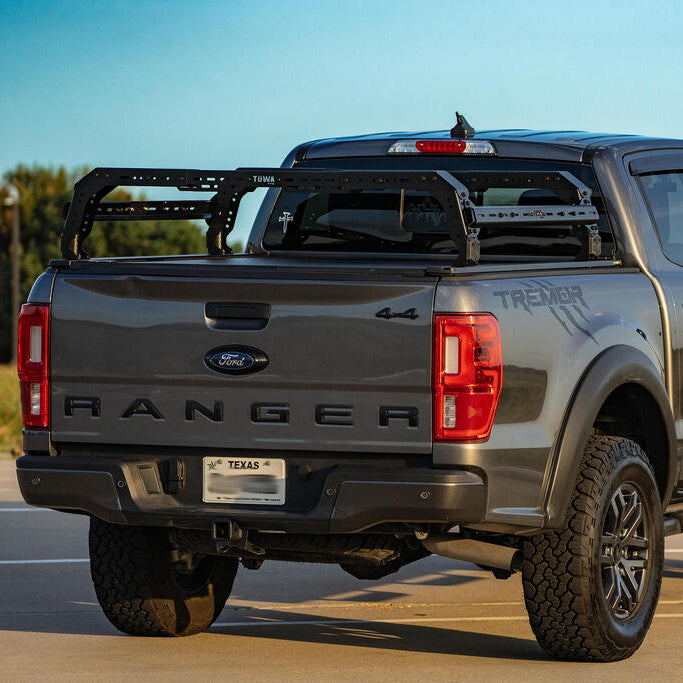 TUWA PRO Shiprock Mid-Height (12.5") Bed Rack: Low Profile & Truck Model-Specific Fitment