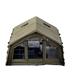 Coody Familia Airtent 17.2 + Wood Stove Kit | Forest Green Air Tent with Caminus Stove