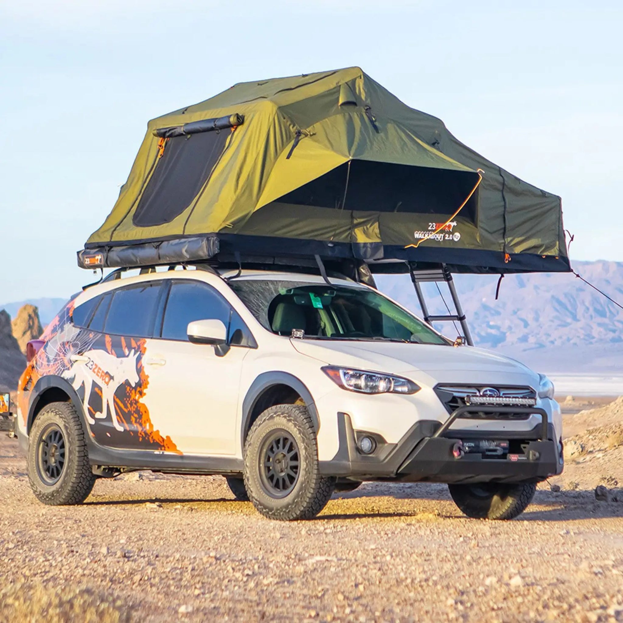 23Zero Walkabout 87 2.0 Rooftop Tent | Huge Family Size 6-Person Tent with HVAC Ports