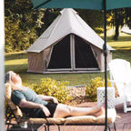 White Duck 10' Regatta Bell Tent | 4-Season Luxury Cotton Canvas Glamping Tent